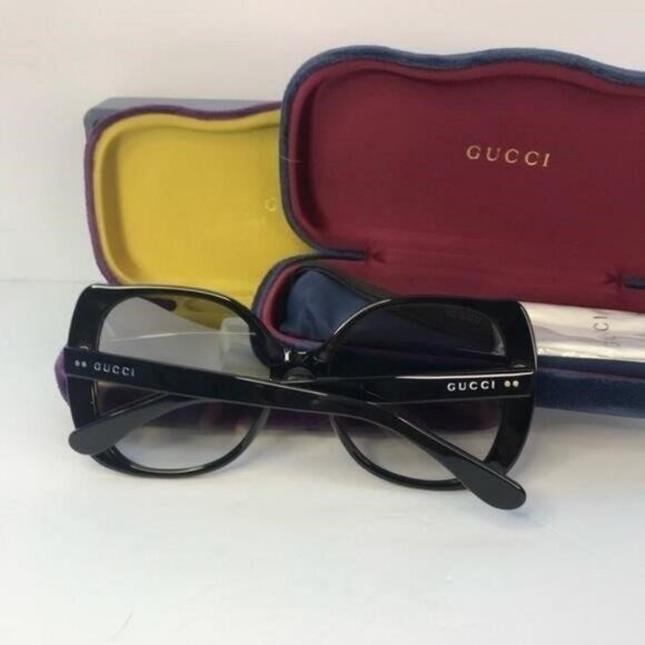 💯 - New Authentic Gucci Sunglasses GG0472S 001 Black Light Grey Gradient - Picture 3 of 11